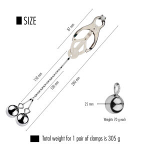 Butterfly - Weighted Nipple Clamps - FRISKY BUSINESS SG