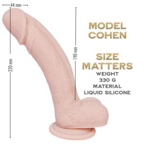 Cohen 22 cm - Captain Series Realistic Silicone Dildo - FRISKY BUSINESS SG