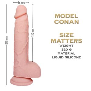 Conan 21 cm - Captain Series Realistic Silicone Dildo - FRISKY BUSINESS SG