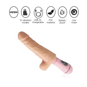 Dan - Economical Rotating Dildo Vibrator - FRISKY BUSINESS SG