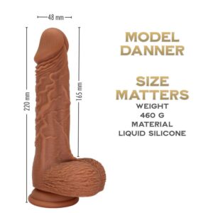Danner 22 cm - Captain Series Realistic Silicone Dildo - FRISKY BUSINESS SG