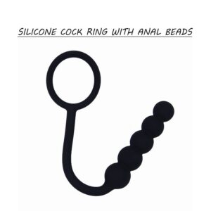 Ecstasy Duo - Silicon Cock Ring With Anal Bead | FRISKY BUSINESS SG