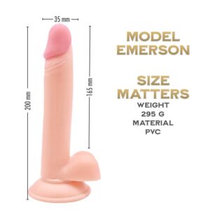 Emerson 20 cm - Prince Series Realistic Suction Cup dildo | FRISKY BUSINESS SG