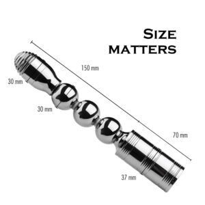 FERRO - Stainless Steel Rechargeable splash proof Vibrator (Silver) - FRISKY BUSINESS SG