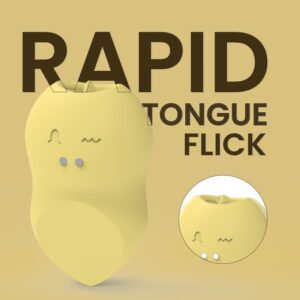 Flirtatious Flattop - 2 in 1 Clitoris Lickng Vibrator - FRISKY BUSINESS SG