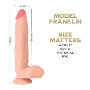 Franklin 31 cm - Prince Series Realistic Suction Cup dildo - FRISKY BUSINESS SG