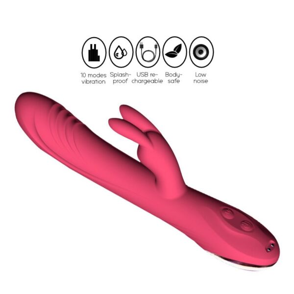 Happy Bunny Realistic Vibrator - FRISKY BUSINESS SG