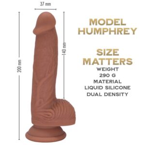 Humphrey 21 cm - Colonel Series Realistic Silicone Dildo - FRISKY BUSINESS SG