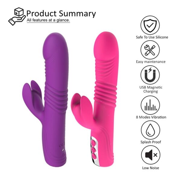 Hyper Bunny - Retractable Vibrator - FRISKY BUSINESS SG