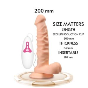 Inferno - Rotating Super Dildo with Suction Cup - FRISKY BUSINESS SG