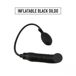 Inflatable Black Dildo - FRISKY BUSINESS SG