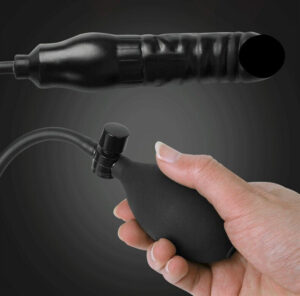 Inflatable Black Dildo - FRISKY BUSINESS SG