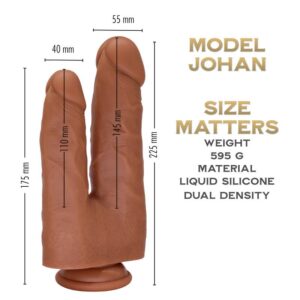 Johan 22 cm - Colonel Series Realistic Silicone Dildo - FRISKY BUSINESS SG