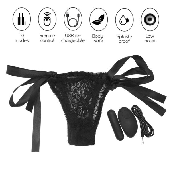 Lace Panty - Bullet Vibrator - FRISKY BUSINESS SG