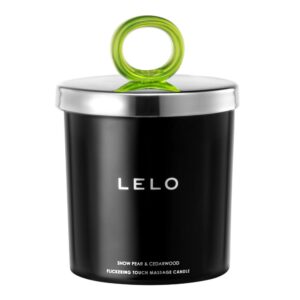 LELO - Flickering Touch Massage Candle - Snow Pear & Cedarwood - FRISKY BUSINESS SG