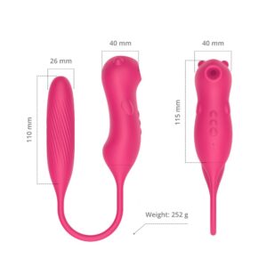 Lexi - Thrusting Oral Sex Dual Vibrator - FRISKY BUSINESS SG