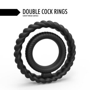 Love Loop Duo – Dual Silicone Cock Rings - FRISKY BUSINESS SG