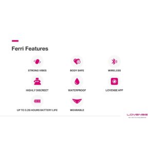 Lovense - Ferri App Controlled Panty Vibrator - FRISKY BUSINESS SG