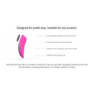 Lovense - Ferri App Controlled Panty Vibrator - FRISKY BUSINESS SG