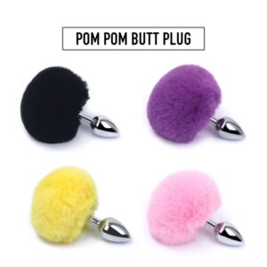 Lucky Bunny - Pom Pom Butt Plug - FRISKY BUSINESS SG