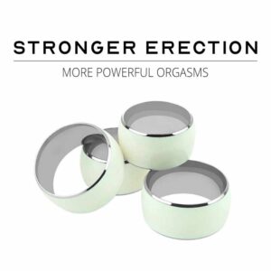 Luminous Stainless Steel Cock Ring - FRISKY BUSINESS SG