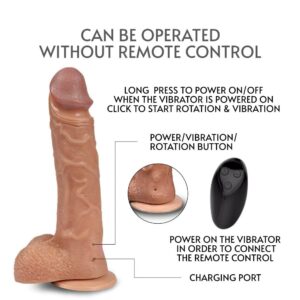 Mr Adversary - Rotating and Vibrating Dildo - FRISKY BUSINESS SG