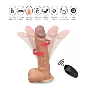 Mr Adversary - Rotating and Vibrating Dildo - FRISKY BUSINESS SG