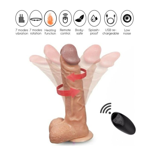 Mr Adversary - Rotating and Vibrating Dildo - FRISKY BUSINESS SG