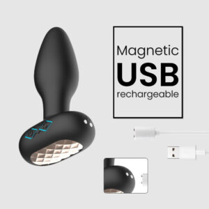 Obsidian – Vibrating Silicone Anal Plug - FRISKY BUSINESS SG
