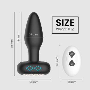 Obsidian – Vibrating Silicone Anal Plug - FRISKY BUSINESS SG