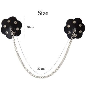 Peek-a-Boo – Nipple Pasties Sticker with Chain - FRISKY BUSINESS SG