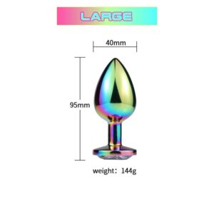 Rainbow Anal Plug - FRISKY BUSINESS SG