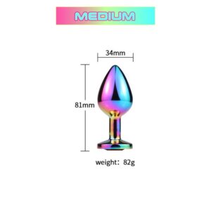 Rainbow Anal Plug - FRISKY BUSINESS SG