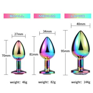 Rainbow Anal Plug - FRISKY BUSINESS SG