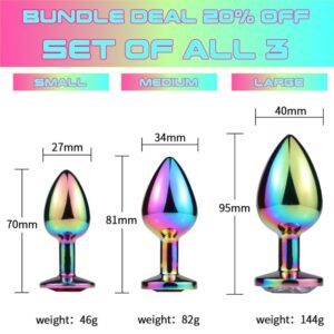 Rainbow Anal Plug - FRISKY BUSINESS SG