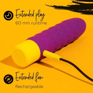 Romp Beat - Ribbed Classic Vibrator - FRISKY BUSINESS SG