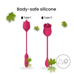 Rose - 2 in 1 Clitoris Stimulator - FRISKY BUSINESS SG