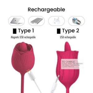 Rose - 2 in 1 Clitoris Stimulator - FRISKY BUSINESS SG