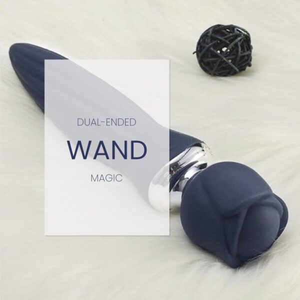 Rose Whisper - Powerful Dual-Ended Vibrator Wand, Female Adult Sex Toy - FRISKY BUSINESS SG