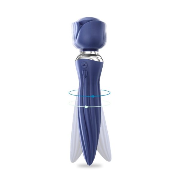 Rose Whisper - Powerful Dual-Ended Vibrator Wand, Female Adult Sex Toy - FRISKY BUSINESS SG