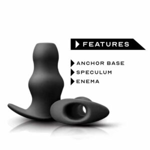 Silicone Hollow Anal Plug, Vaginal Peep/Anal Dilator/Douches/Enema - FRISKY BUSINESS SG