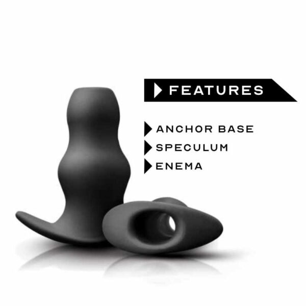 Silicone Hollow Anal Plug, Vaginal Peep/Anal Dilator/Douches/Enema - FRISKY BUSINESS SG