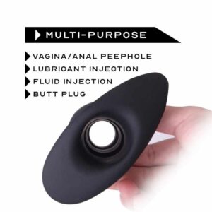 Silicone Hollow Anal Plug, Vaginal Peep/Anal Dilator/Douches/Enema - FRISKY BUSINESS SG