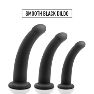 Smooth Black Dildo - FRISKY BUSINESS SG