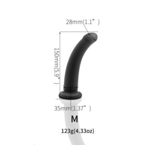 Smooth Black Dildo - FRISKY BUSINESS SG