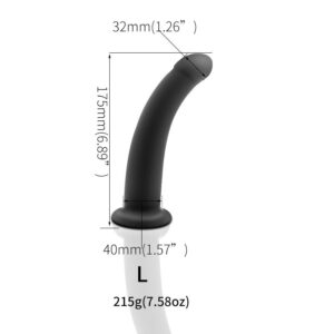 Smooth Black Dildo - FRISKY BUSINESS SG