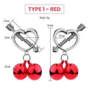 Sping Nipple Clamps, Adult Unisex BDSM Sex Toys - FRISKY BUSINESS SG
