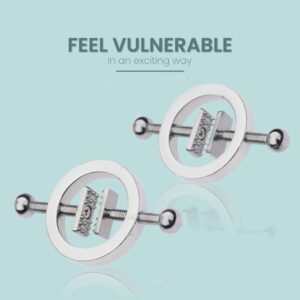 Spring/Screw Nipple Clamps - Stainless Steel - FRISKY BUSINESS SG