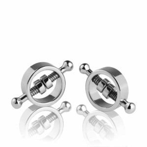 Spring/Screw Nipple Clamps - Stainless Steel - FRISKY BUSINESS SG