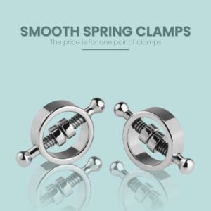 Spring/Screw Nipple Clamps - Stainless Steel - FRISKY BUSINESS SG